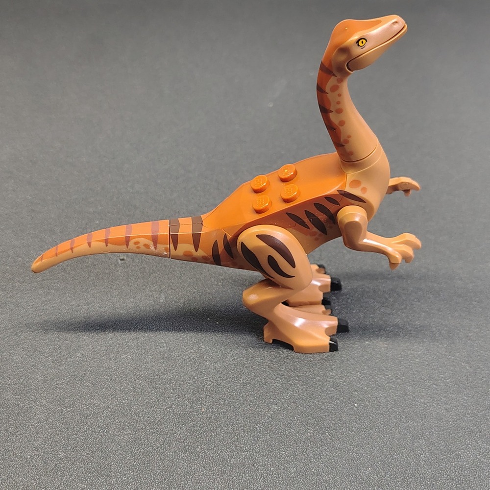 LEGO Coelophysis Dinosaur Minifigure Orange Jurassic World Dino Toy